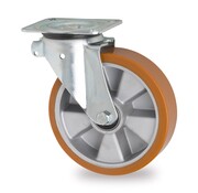 swivel castor, Ø 160mm, vulcanised polyurethane tyre, 600KG