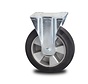 Roue fixe, Ø 125 mm, bandage caoutchouc élastique, 250KG