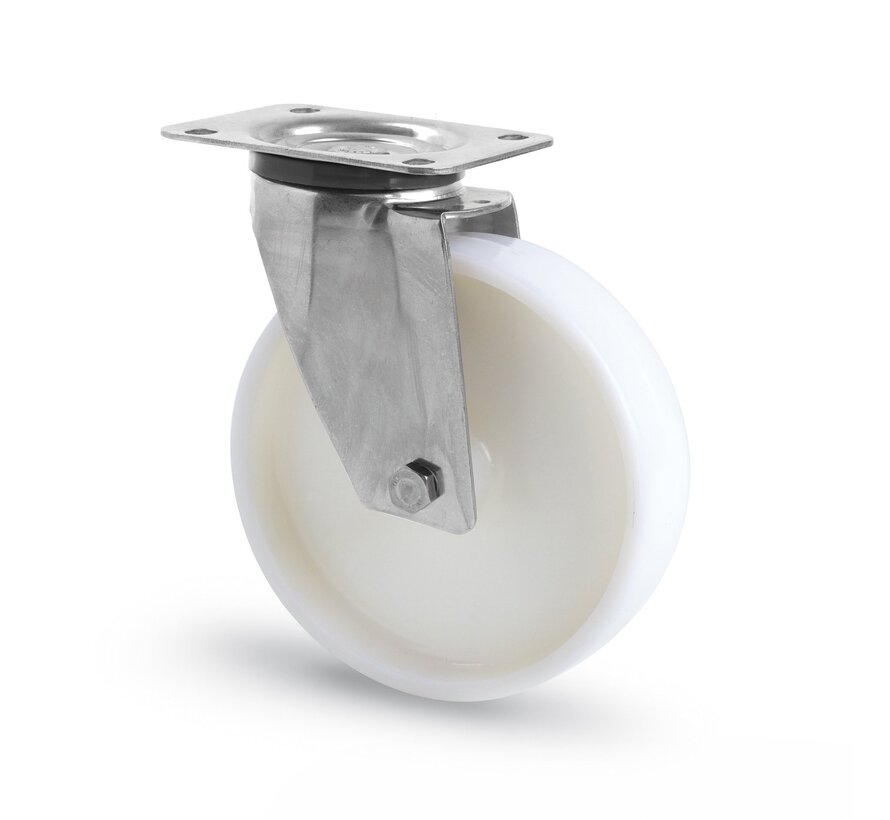 Lenkrolle, Ø 80 mm, Vollpolyamid (PA6) Rad, 120KG