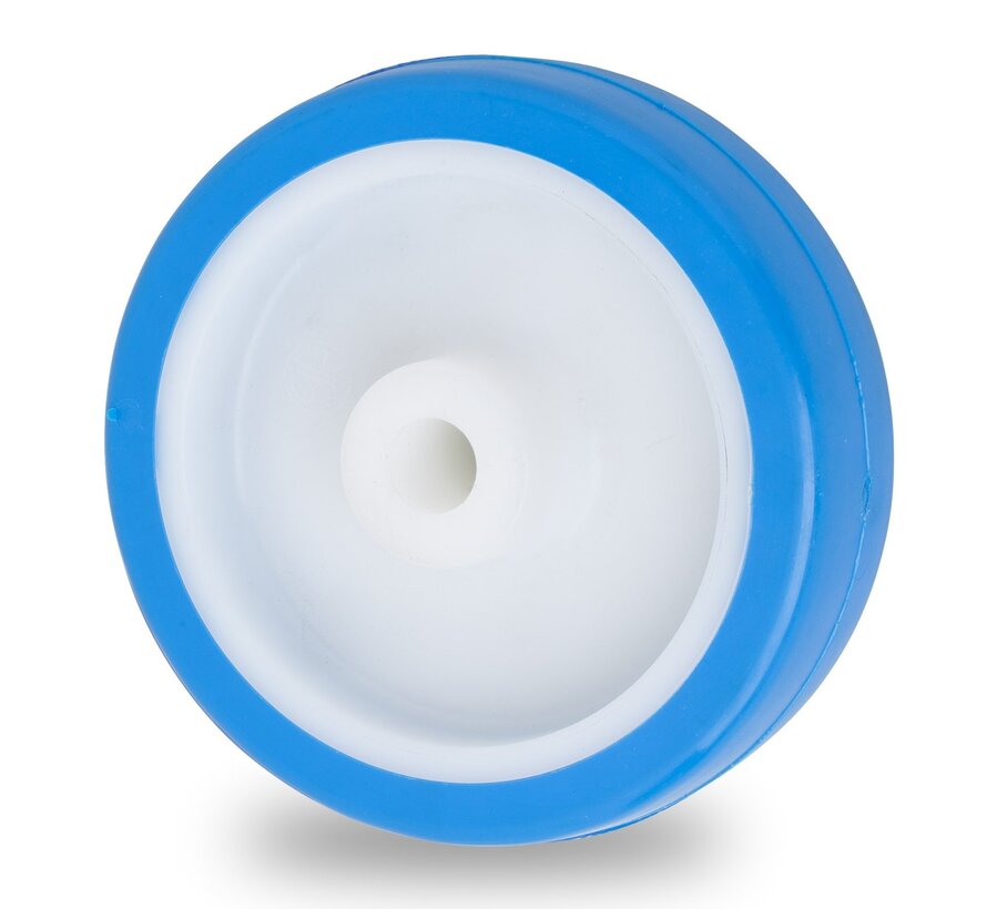 roda, Ø 125 mm, poliuretano moldado por injeção, 180KG