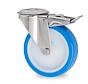 rueda giratoria con freno, Ø 100 mm, poliuretano fundido, 120KG