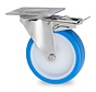 swivel castor with brake, Ø 125 mm, casted polyurethane, 180KG