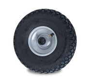 Pneumatic tyre wheel with block tread, roller bearing, Wheel-Ø 260mm, 150KG