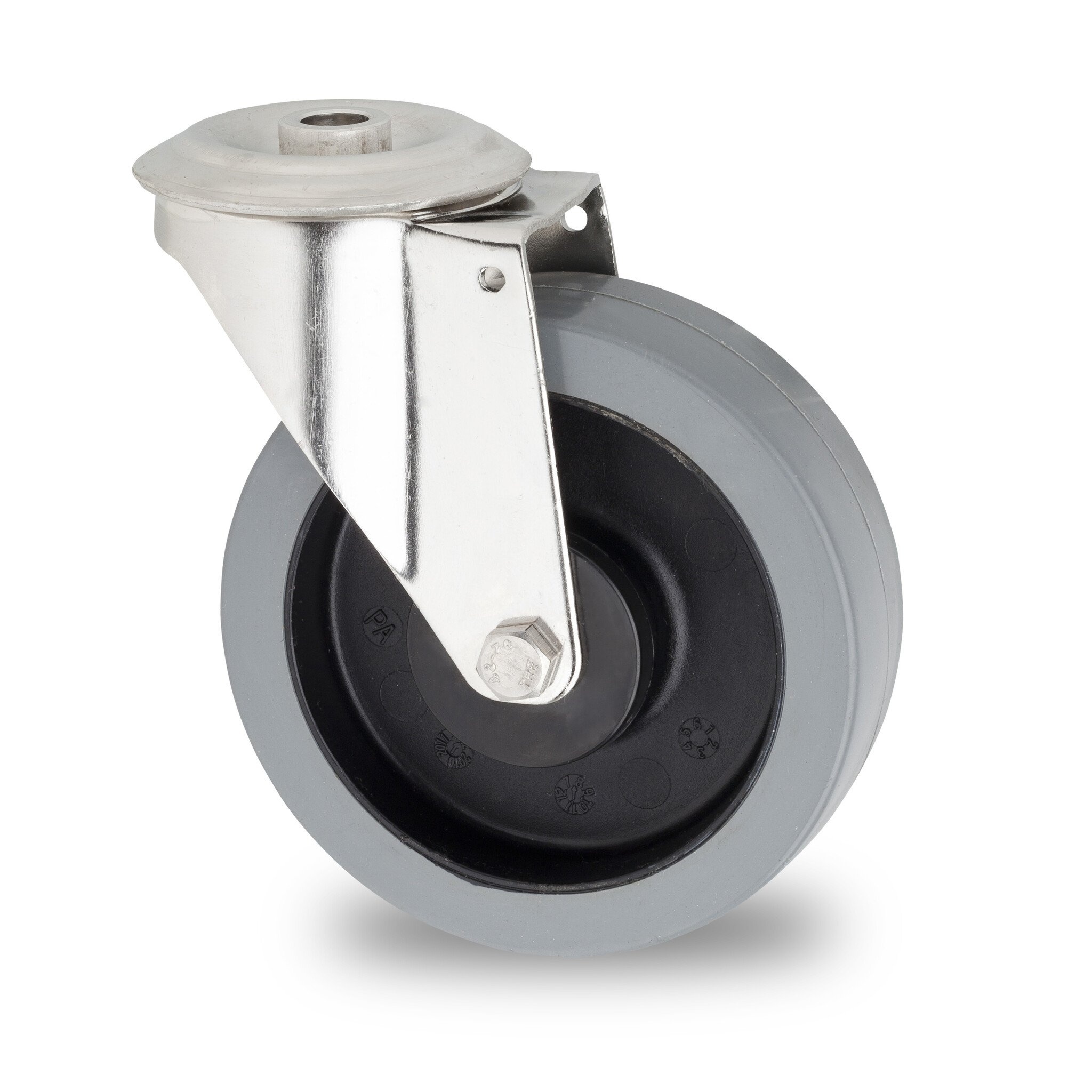 Ruote Girevoli Doppie In Metallo/TPR/ABS Per Letto Medico, Bloccaggio A Stelo Cavo, 125x60x160mm 2-pack | Leroy Merlin - Foto 3