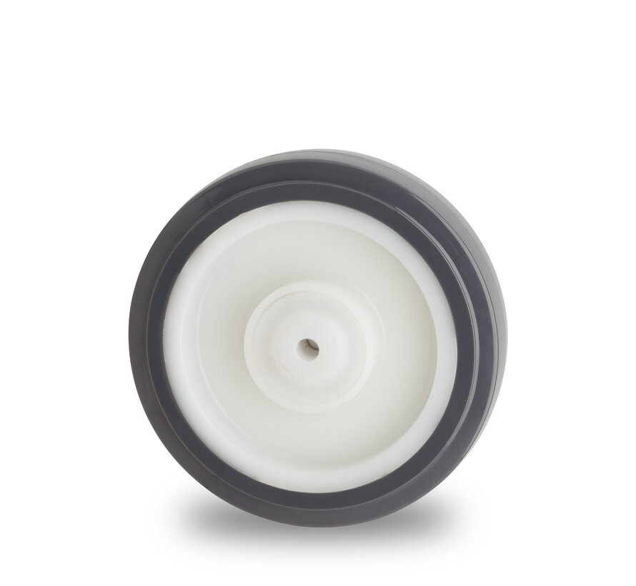 wheel, Ø 200 mm, injection-moulded polyurethane, 800KG