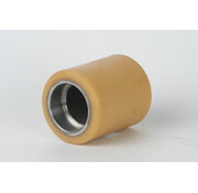 Vulkollan Pallet roller Ø80x27 mm, bearing chamber:32x11 mm, without ball bearing