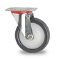 roulette pivotante, Ø 125 mm, polyuréthane moulé, 250KG
