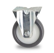 kółko stałe, Ø 100 mm, formowane wtryskowo z poliuretanu, 200 kg