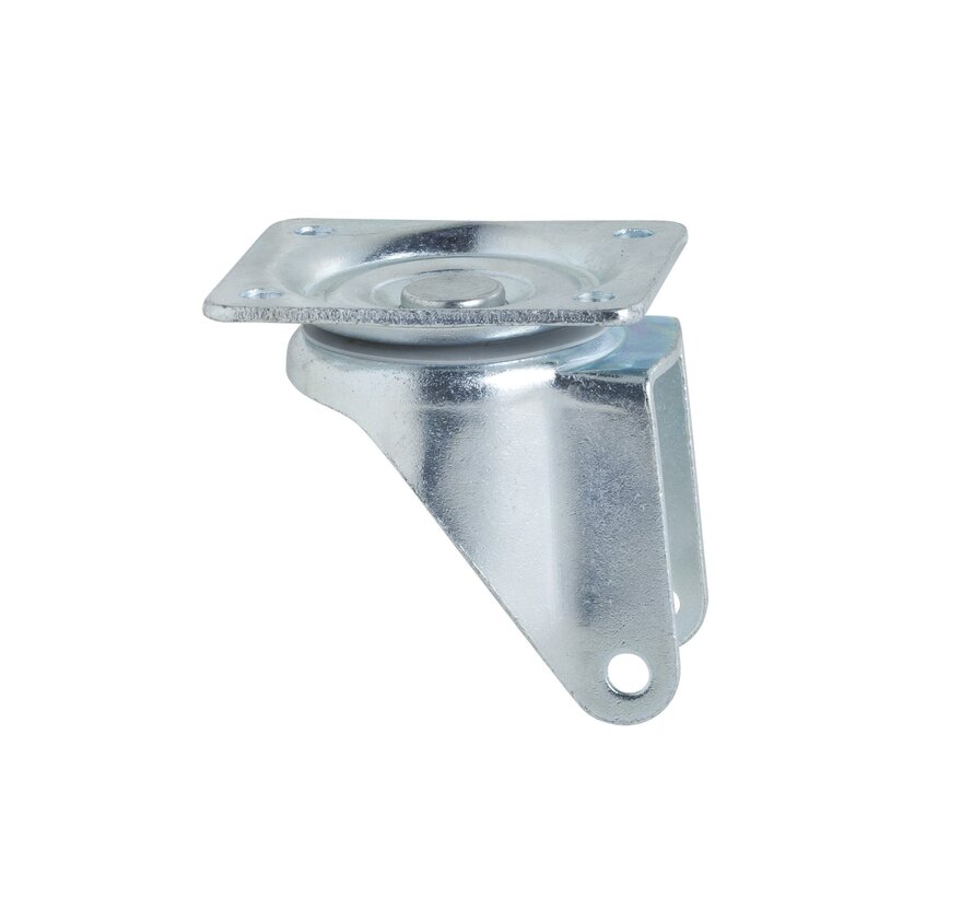 fourche pivotante avec frein Ø125mm plateau supérieur 250KG