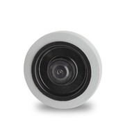 roda, Ø 100mm, pneu elástico que não deixa marcas, 180KG