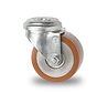 roulette pivotante, Ø 55mm, bande de roulement en polyuréthane vulcanisé, 100KG