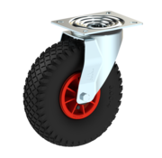Swivel caster, Ø 260mm, pneumatic tyre block profile, 150KG
