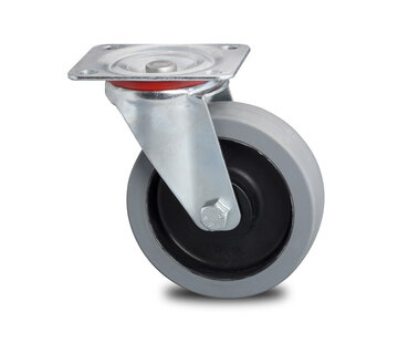 Lenkrolle, Ø 100mm, Elastikreifen, 180KG