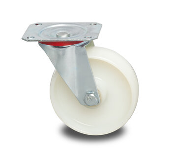 Roulette pivotante, Ø 80 mm, roue polyamide, 150 kg