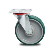 Roulette pivotante, Ø 100mm, polyuréthane injecté, 150KG