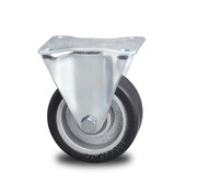 Rueda fija, Ø 125mm, goma elástica, 200KG