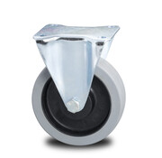 Fixed caster, Ø 100mm, elastic-tyre, 180KG