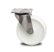 Roulette pivotante, Ø 125 mm, roue polyamide, 450 kg