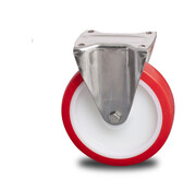 Roda fixa, Ø 200mm, poliuretano injetado, 500KG