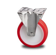 Roulette fixe, Ø 200 mm, polyuréthane injecté, 320 kg
