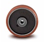 Industrial Wheel from Vulcanized Polyurethane tread, precision ball bearing, Wheel-Ø 160mm, 800KG