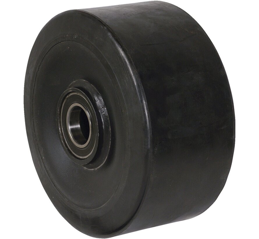 Rodas de alta carga Roda, goma termoplástica elástica, rolamento rígido de esferas, Roda-Ø 250mm, 1000KG