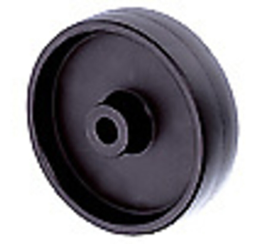 Institutional Wheel from Polypropylene Wheel, plain bearing, Wheel-Ø 75mm, 75KG