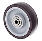 wheel, Ø 100mm, thermoplastic rubber gray non-marking, 80KG