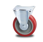 länkhjul, Ø 125 mm, formsprutad polyuretan, 250KG