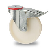 supporto rotante con freno, Ø 80mm, ruota poliammide, 150KG