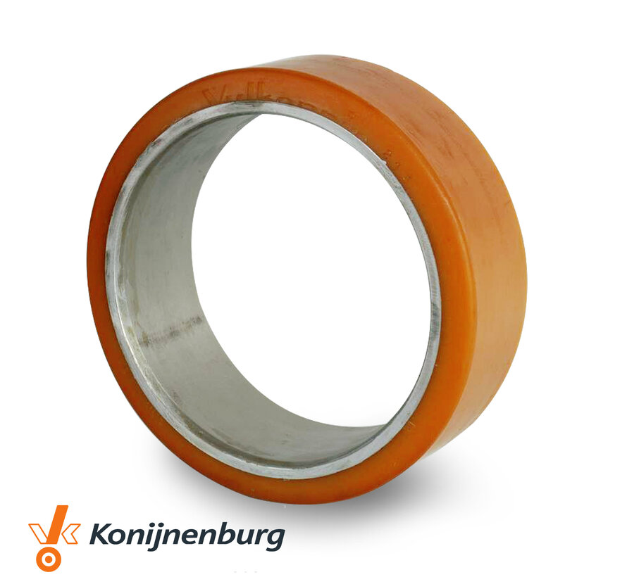 Forklift wheels Vulkollan® cylindrical press-on tyres with Vulkollan® cylindrical press-on tyres, , Wheel-Ø 400mm, 160KG