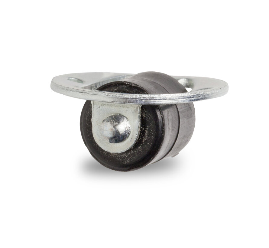 Roda fixa, Ø 13 mm, toda em polipropileno, 15KG