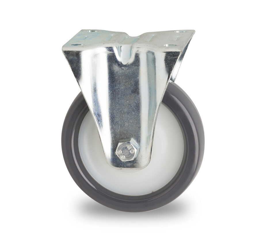 ruota fissa, Ø 100 mm, poliuretano stampato a iniezione, 200KG