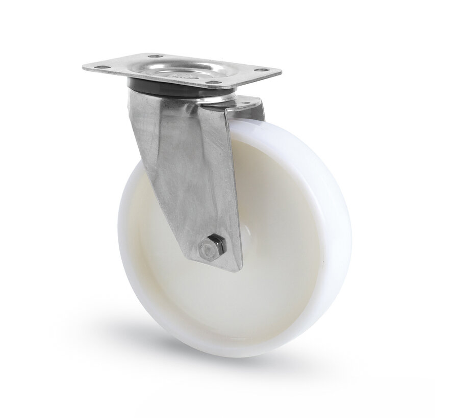 Lenkrolle, Ø 80 mm, Vollpolyamid (PA6) Rad, 120KG