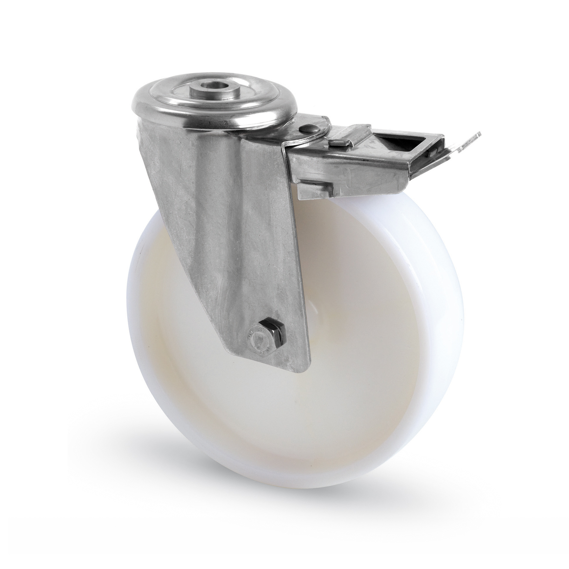 LIKERAINY Ruota Girevole In TPR Con Freno - LR1788A Diametro 75mm Per Mobili E Armadi - Portata 60kg Cad.