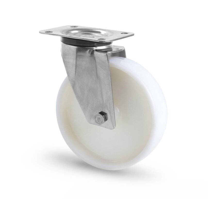 swivel castor, Ø 125mm, all-polyamide (PA6) wheel, 170KG