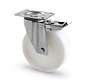 swivel castor with brake, Ø 125 mm, all-polyamide (PA6) wheel, 170KG