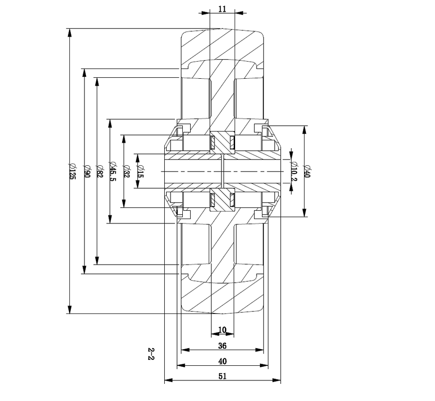 Rueda, Ø 125mm, neumático de caucho elástico vulcanizado azul con tapones roscados de plástico 200KG