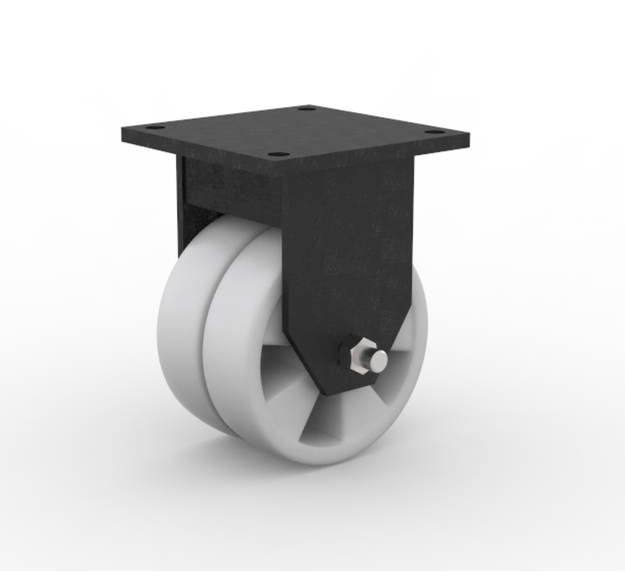 Roda de roda fixa, Ø 150 mm, nylon (PA6), 1000KG