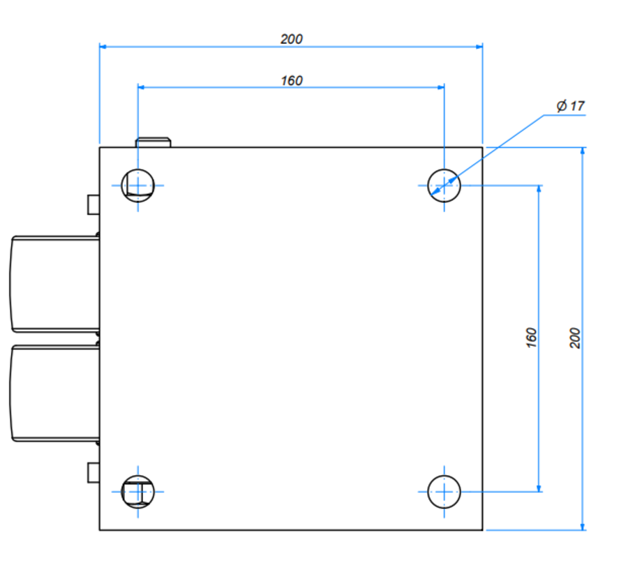 länkhjul, Ø 150mm, nylon (PA6), 1000KG