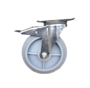 roulette pivotante, Ø 200 mm, bandage caoutchouc thermoplastique, 300KG