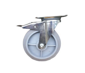 swivel castor, Ø 200 mm, thermoplastic rubber tyre, 300KG