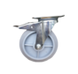 roulette pivotante, Ø 200 mm, bandage caoutchouc thermoplastique, 300KG
