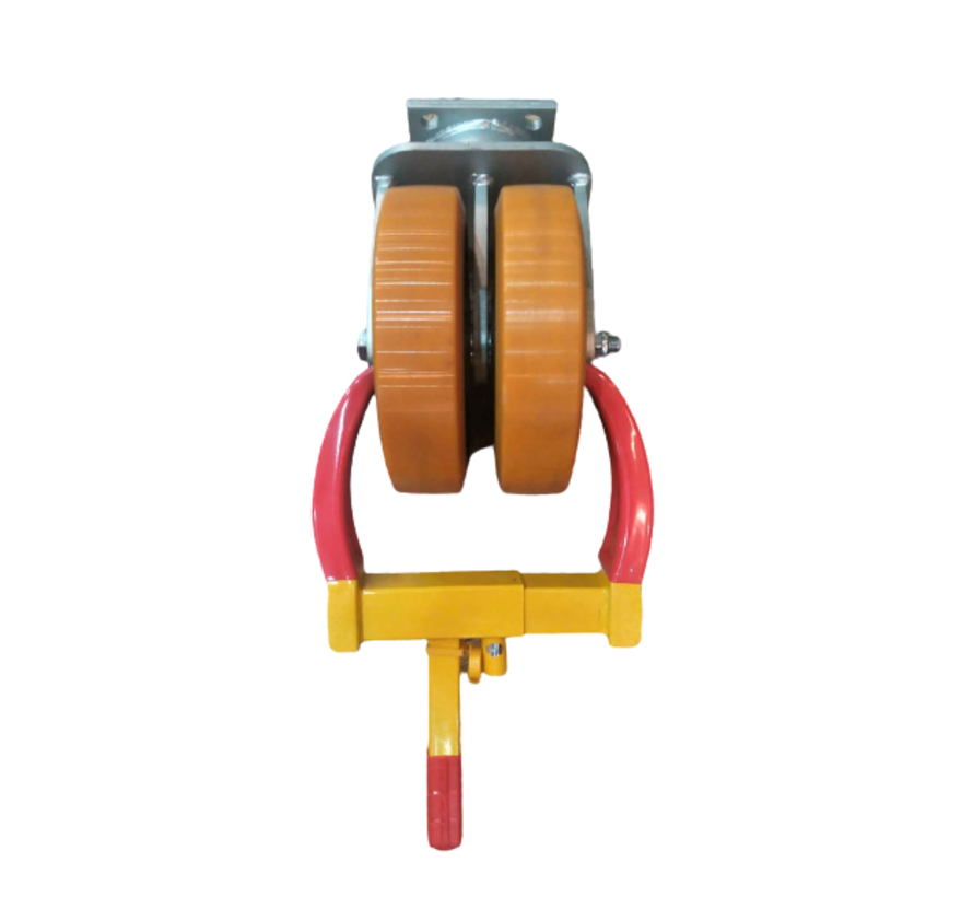 Koło kontenera z blokadą antykradzieżową