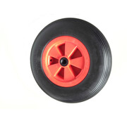 Roda, Ø 400 mm, pneu pneumático com perfil aerodinâmico, 250 kg