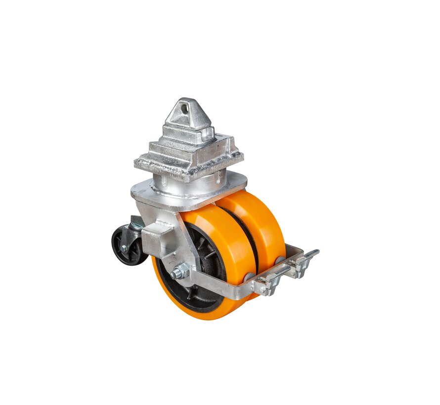 4 ruedas giratorias para contenedores, Ø250x76 con freno - Capacidad de carga 12.000-16.000 kg