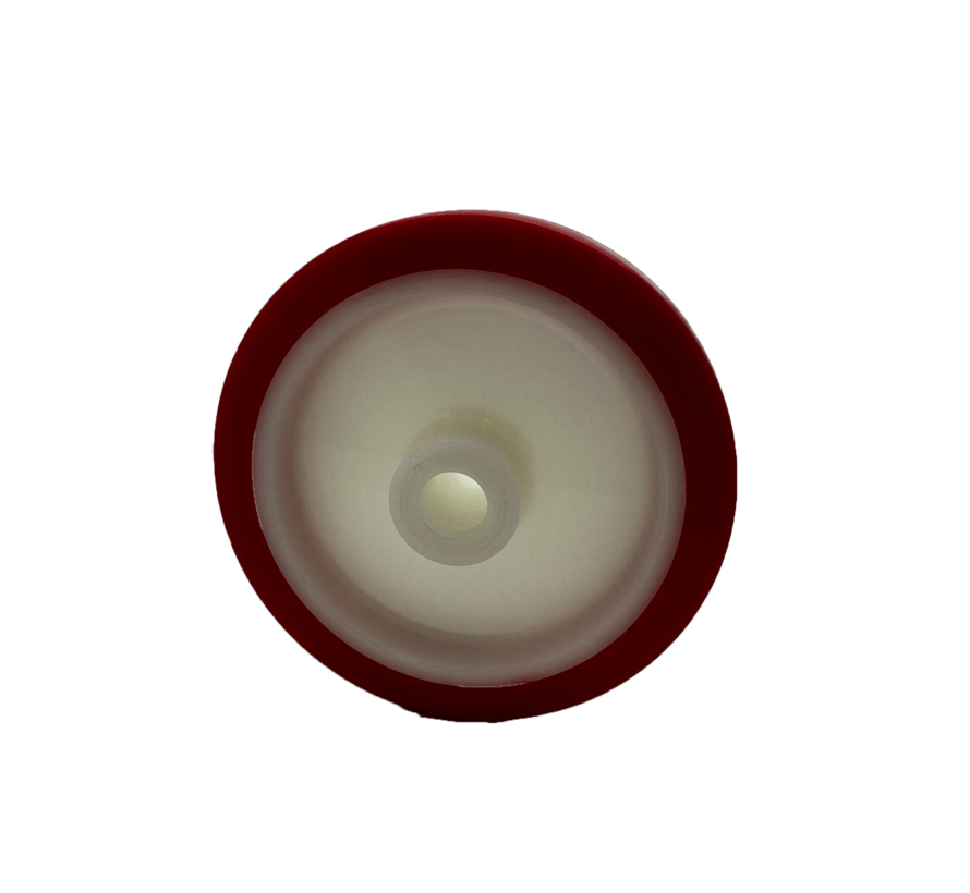 Hjul av insprutad polyuretan, glidlager, Hjul-Ø 125mm, 400KG
