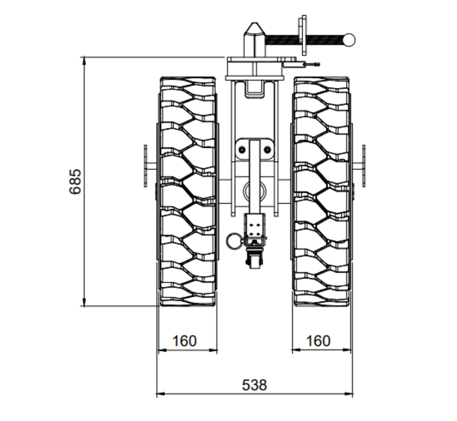 20,000KG Load bearing capacity shipping container castors with rubber wheels for rough terrain