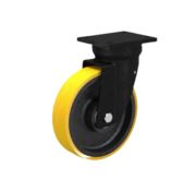 Koło skrętne, Ø 175 mm, bieżnik z wulkanizowanego poliuretanu, 650 kg