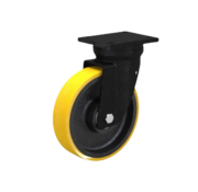 Rueda giratoria, Ø 100 mm, banda de rodadura de poliuretano vulcanizado, 250 kg